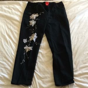 Flower jeans
